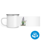 Кружка металлическая белая (круговая запечатка)