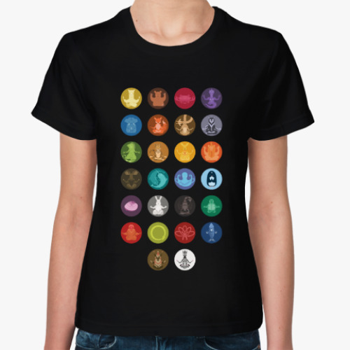 Женская футболка с принтом A to Z: Animal Zen