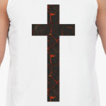 крест с текстурой "лава"