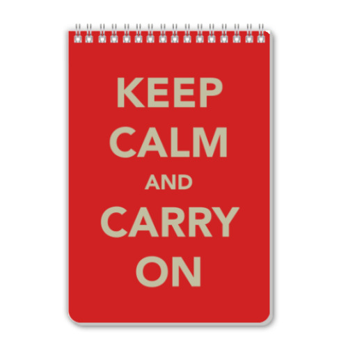 Блокнот с принтом Сохраняй спокойствие