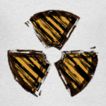 Знак радиации.