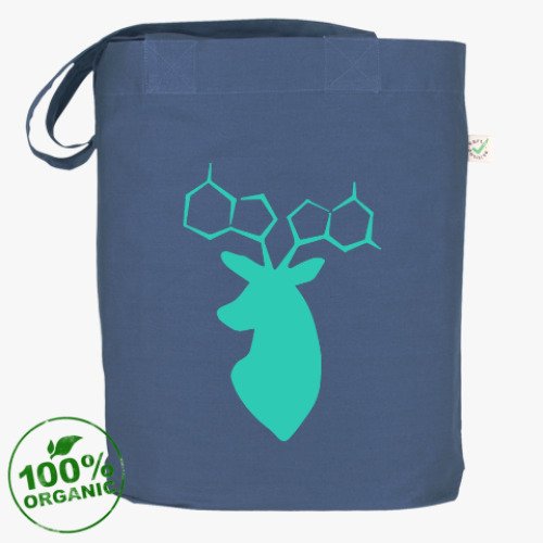 Сумка шоппер с принтом ДНК-олень