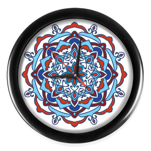 Настенные часы с принтом МАНДАЛА