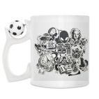 Кружка с футбольным мячиком
