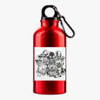 Металлическая бутылка 400 мл UV-DTF