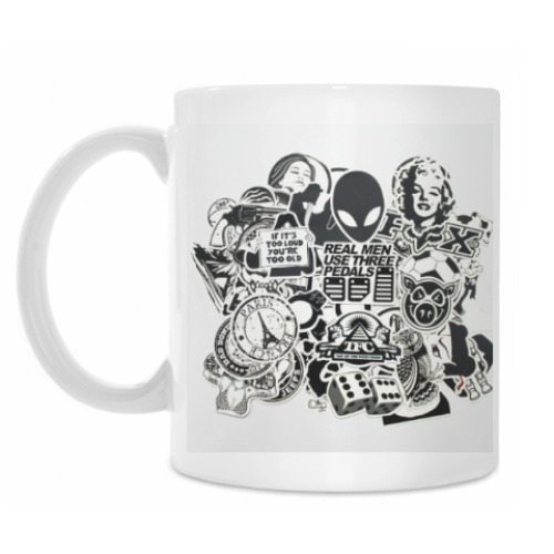 Кружка с принтом Стикеры