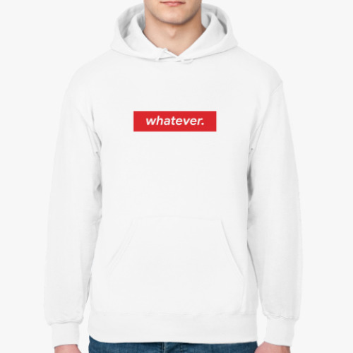 Толстовка худи с принтом 'whatever'