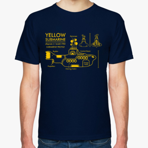 Футболка с принтом Yellow Submarine