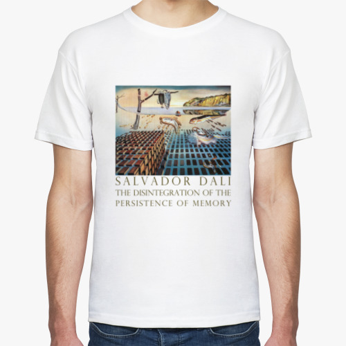 Футболка с принтом С.Дали - Постоянство памяти