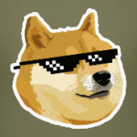 Doge meme, deal with it очки
