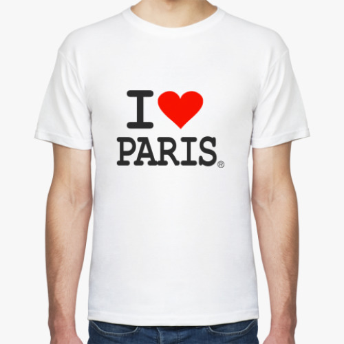 Футболка с принтом I love Paris