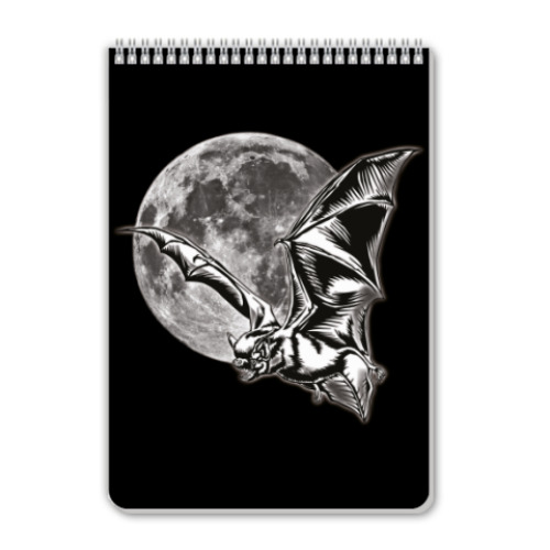 Блокнот с принтом Летучая мышь