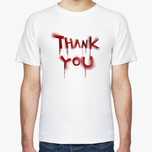 Футболка с принтом Благодарность