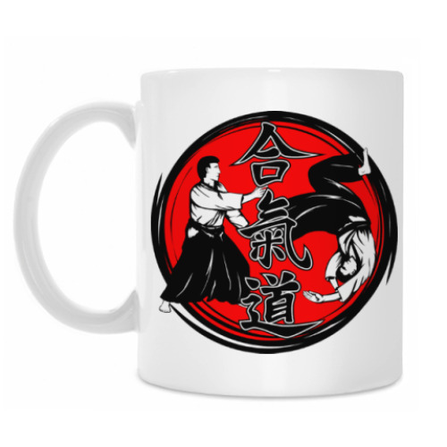 Кружка с принтом Айкидо