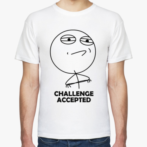 Футболка с принтом Challenge Accepted