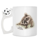 Кружка с футбольным мячиком