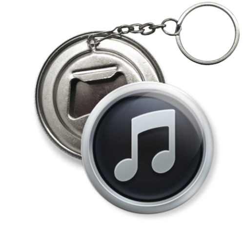 Брелок-открывашка с принтом музыка