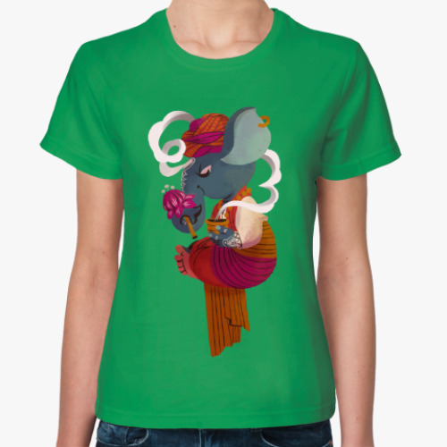 Женская футболка с принтом Ganesha