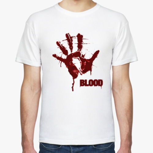 Футболка с принтом BLOOD