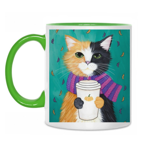 Кружка с принтом Кот