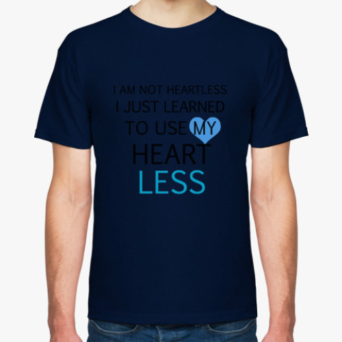 Футболка с принтом Use my heart less