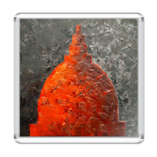 Магнит с принтом храм