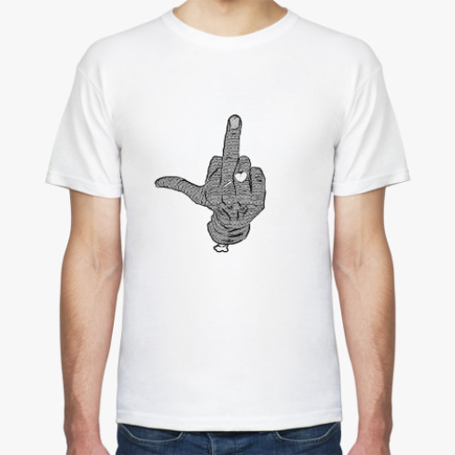 Футболка с принтом f*ck