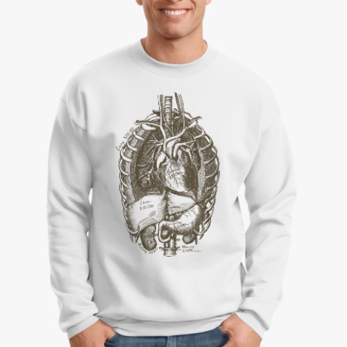 Свитшот с принтом Внутренние органы
