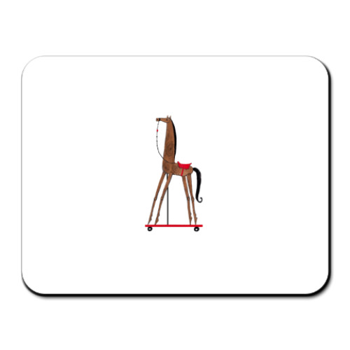 Коврик для мыши с принтом лошадь