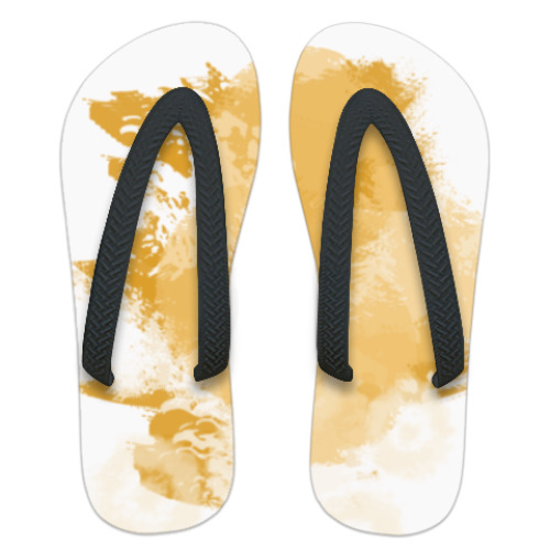 Шлепанцы (сланцы) с принтом Абстракция