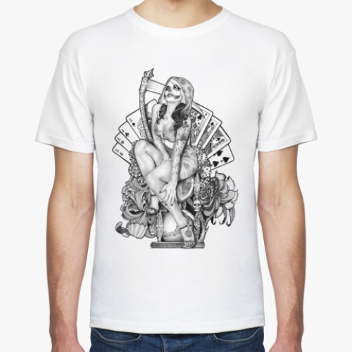 Футболка с принтом Santa Muerte