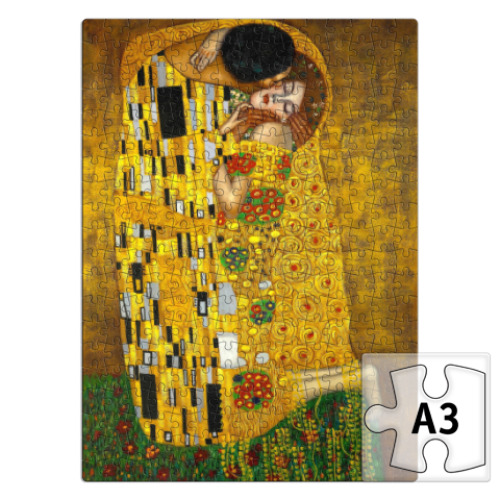 Пазл с принтом Климт. Поцелуй (Модерн / Ар-нуво)