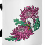 Хризантемы и череп