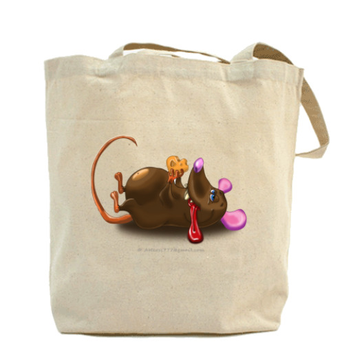 Сумка шоппер с принтом  Мышонок