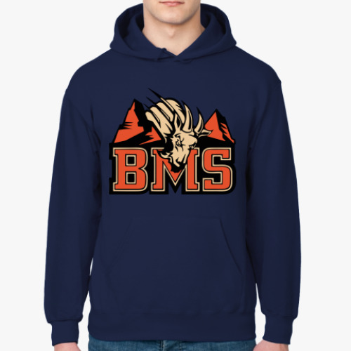Толстовка худи с принтом BMS