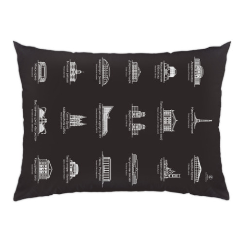 Подушка с принтом «Яиминск»