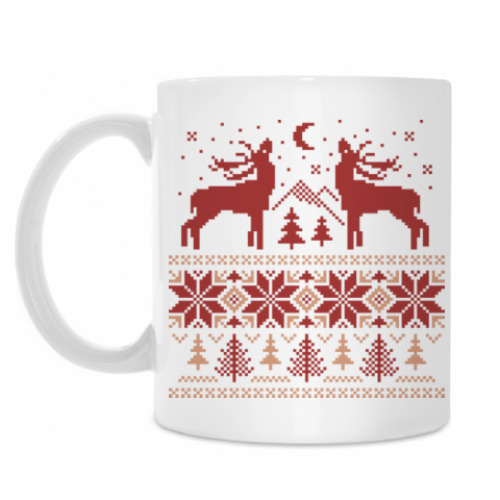 Кружка с принтом Норвежский лес