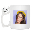 Кружка с футбольным мячиком