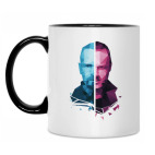 Кружка двухцветная