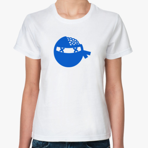 Классическая футболка с принтом дохлый ниндзя