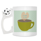 Кружка с футбольным мячиком