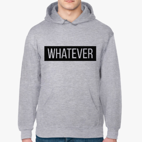 Толстовка худи с принтом whatever