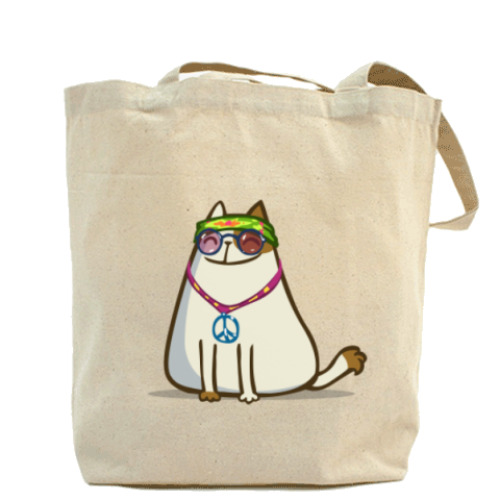 Сумка шоппер с принтом Пятничный Котик №17