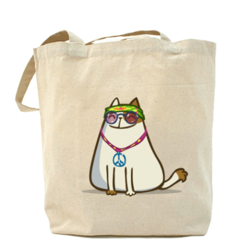 Сумка шоппер с принтом Пятничный Котик №17