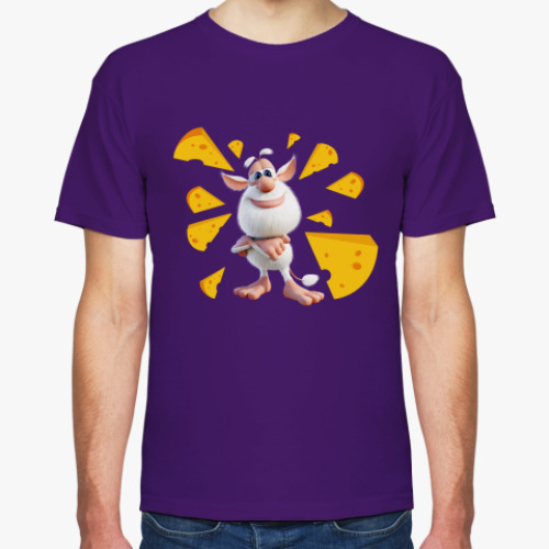 Футболка с принтом Буба в сырном фокусе