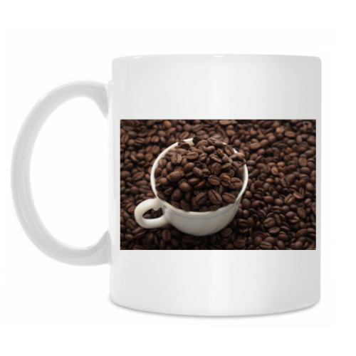 Кружка с принтом Инь-янь из кофе