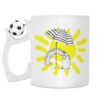 Кружка с футбольным мячиком