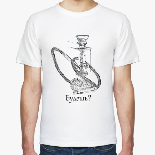 Футболка с принтом Кальян