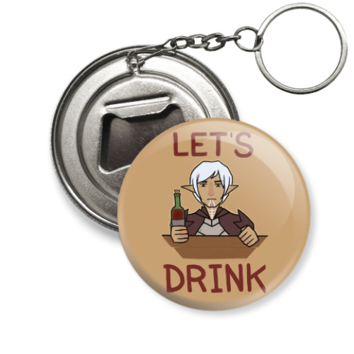 Брелок-открывашка с принтом Fenris Alco-men