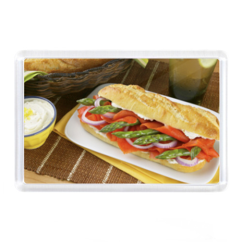 Магнит с принтом  fast food